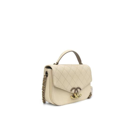 CHANEL Ivory Flap Seasonal Bag A-A15848 - Picture 2 of 11
